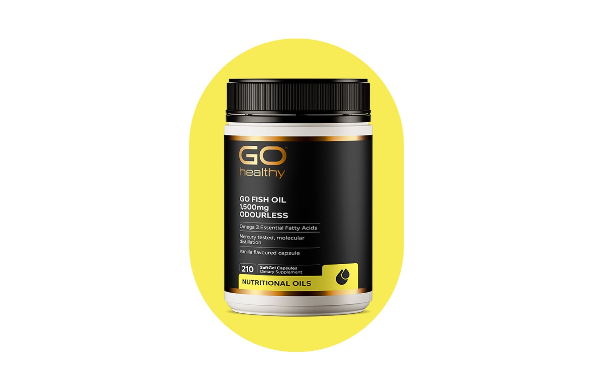 GO FISH OIL 1,500mg ODOURLESS