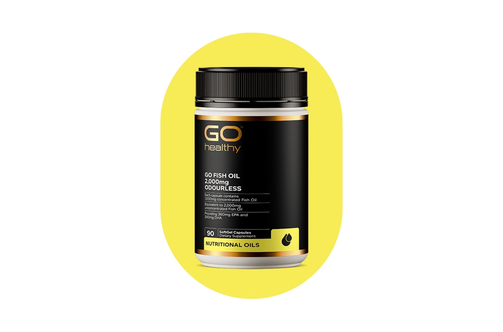 GO FISH OIL 2,000mg COMPACT ODOURLESS